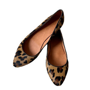 Madewell calf hair ballet flats size 7.5